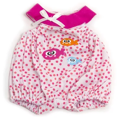 Productafbeelding van Miniland poppenkleding, 32 cm, zomerpyjama met vismotief