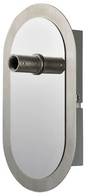 Produktbild von Armatur Wandlampe rund – Metall gebürstet mit Schalter | ESTO Vario Home