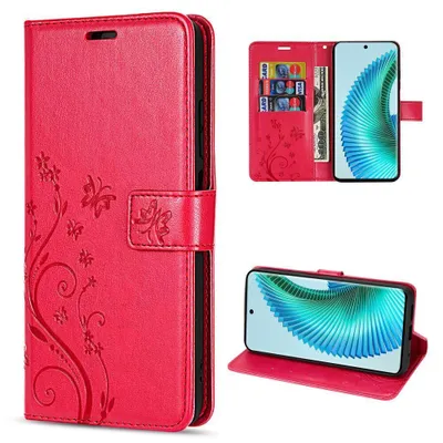 Produktbild von Handy Tasche Honor Magic 6 Lite Hülle Handyhülle Schutzhülle Klapphülle Etui Rot