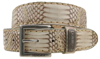 Image de Sendra Gürtel Schlangenleder 1016 Beige