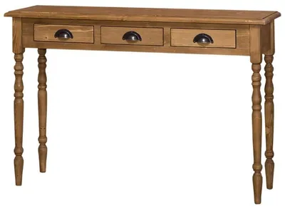 Produktbild von Casa Padrino Landhausstil Konsole Naturfarben Kiefernholz 120 x 35 x H. 79 cm
