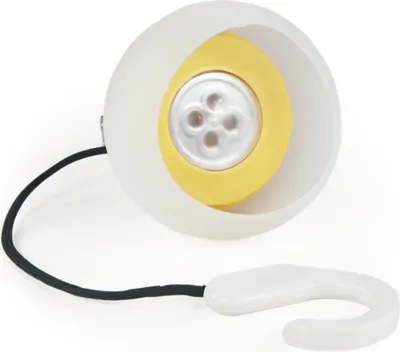 Image de Suspension LED flexible - H x Ø : 80 x 100 MM - 4 LEDS - 25 CM câble avec crochets