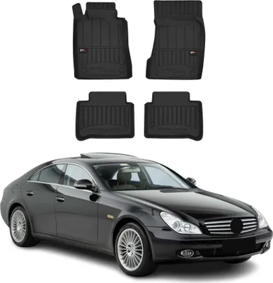 Image de Tapis de Sol pour Mercedes Classe CLS C219 2004-2011 TPE Noir