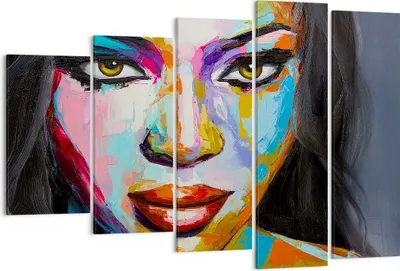 Produktbild von Bild auf Leinwand - Leinwandbild - Mädchen Gesicht - 150x100cm - Wand Bild - Wanddeko - Wandbilder - Leinwanddruck - Bilder - Kunstdruck - Wanddekoration - Leinwand bilder - Wandkunst - EG150x100-3447