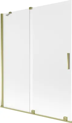 Obrázok produktu pre Mexen Velar 2-krídlová posuvná vaňová zástena 140 x 150 cm, matná, zlatá - 896-140-000-31-50