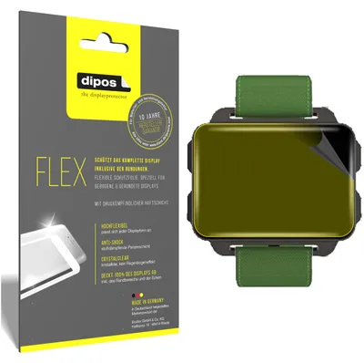 Produktbild von 3x LEMFO LEM4 Smartwatch Schutzfolie Folie, 100% Displayabdeckung, dipos Flex