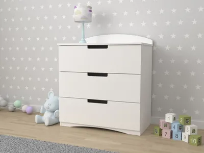 Immagine prodotto di Cassettiera stretta con cassetti SLIEVE - bianco