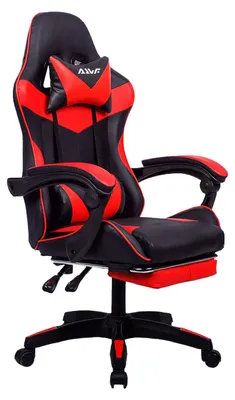 Produktbild von Ergonomischer Gaming-Stuhl - Gaming-Stuhl - Bürostuhl - Rennstuhl - Computerstuhl - Mit ausziehbarer Fußstütze