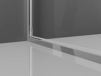 Image de Mexen Exo cabine de douche pivotante 70 x 70 cm, transparente, chrome - 817-070-070-01-00