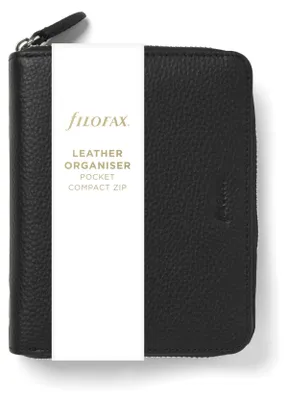 Produktbild von Filofax Pocket Compact Zip Norfolk Terminplaner, Schwarz