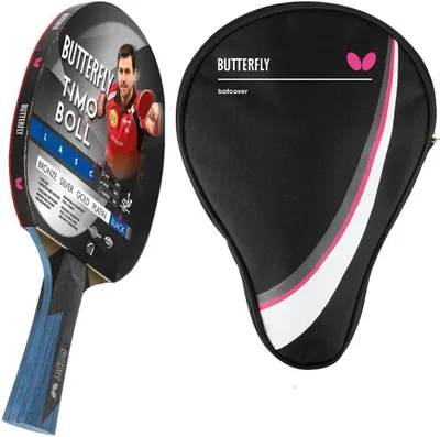 Produktbild von Butterfly 1x Timo Boll Black 85031 Tischtennisschläger + Tischtennishülle Drive Case