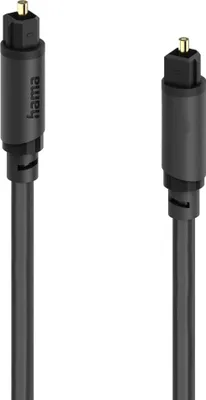 Obrázek produktu pro Hama 00202017, Toslink, Samec, Toslink, Samec, 3 m, Černá