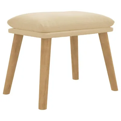 Obrázek produktu pro vidaXL Podnožka krémová bílá 45x29,5x35 cm Velvet
