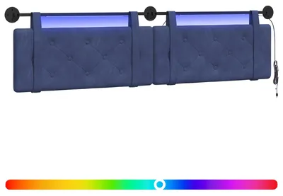 Produktbild von Hängendes Kopfteil Mit LED Licht Polizeiblau Samt