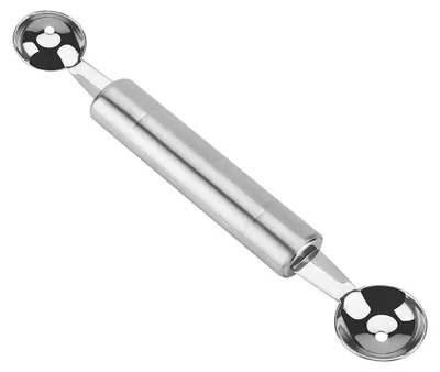 Imagen del producto de Cortador de melón y sandía de acero inoxidable, cuchillo para frutas, utensilios de cocina (forma esférica)