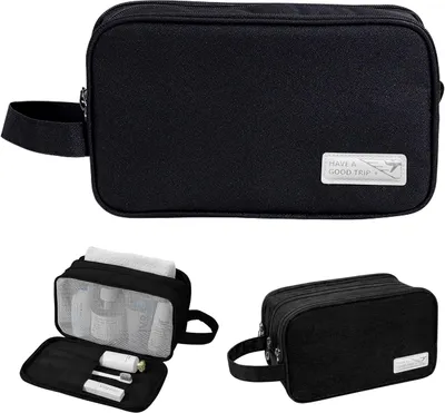 Produktbild von Kulturbeutel, für Reisen, 25,5 x 10 x 14,5 cm, 155 g, schwarz, für Damen und Herren