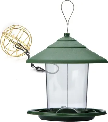 Produktbild von Zeqeey Hängender Wildvogel Samenhalter Sonnenblumenherz Erdnüsse Nuss Behälter