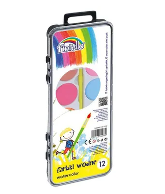 Image de Peinture à l'eau 12 couleurs FIORELLO