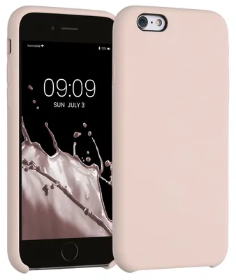 Produktbild von kwmobile Handyhülle für Apple iPhone 6 / 6S Hülle - Case Silikon - Kabelloses Laden - Schutzhülle Cover in Coconut Swirl