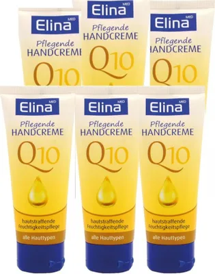 Produktbild von 6 St.x 75 ml  ELINA MED Pflegende Handcreme Q10 hautstraffend