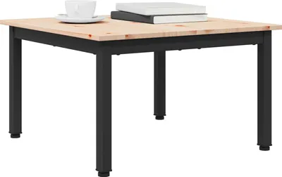 Zdjęcie produktu dla Stolik kawowy Naturalny 60 x 60 x 36 cm Lite drewno sosnowe