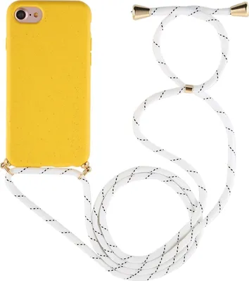 Produktbild von Mobigear Lanyard iPhone 8 Flexibles TPU Handykette - Gelb