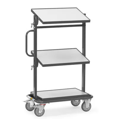Produktbild von Fetra ESD-Beistellwagen - mit Böden Ladefläche 600 x 400 mm, 92911