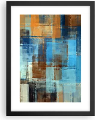Produktbild von Gerahmtes Poster - Schwarzer Rahmen - Abstraktion modern - 30x40 cm - Wand Bild - Wanddeko - Wandbilder - Kunstposter - Wandposter - Bilderrahmen - Bilder - Kunstdruck - Wandbild - P2BPA30x40-3418