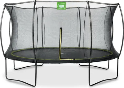 Image de EXIT Silhouette Trampoline ø366cm – Sur pieds – Rond – Trampoline de Jardin – pour Enfants – Noir