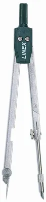 Produktbild von Schulzirkel 14cm Metall + Minen silber Packung mit 10 Stück
