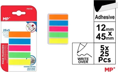 Immagine prodotto di Schede fluo 45x12mm 5x25K