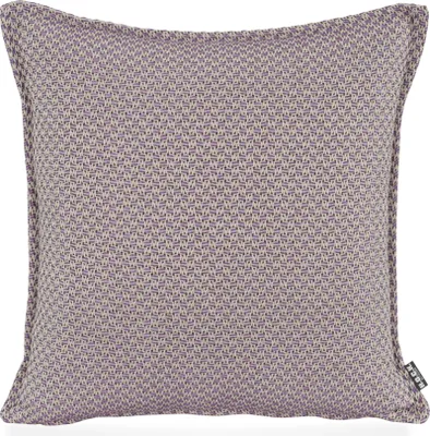 Produktbild von H.O.C.K. Linocea Outdoor Kissen 50x50cm lila mit Biese col. 404520