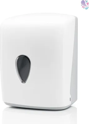 Produktbild von Handtuchrollenspender Maxi mit Innenauszug INFINITY, Kapazität: Bis Ø 20,5 cm je Rolle : Farbe - Weiß Farbe: Weiß