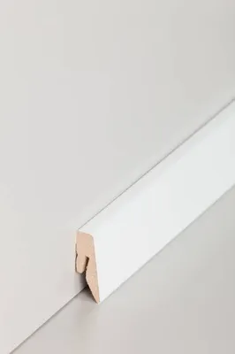 Produktbild von Fußleisten / Sockelleisten "Nauheim" (MDF foliert / 718.4041) - Hochglanz weiß
