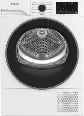 Obrázok produktu pre Hotpoint HPT 83D BS IT, Voľne stojaci, Predné plnenie, Tepelné čerpadlo, Biela, Otočné, Dotyk, Čierna