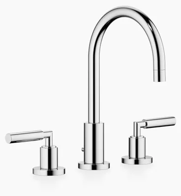 Immagine prodotto di Dornbracht TARA Mélangeur de lavabo à trois trous avec garniture d'écoulement, saillie 165mm, 20713882-00, 20713882-00