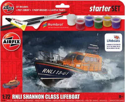 Obrázek produktu pro Startovací sada Airfix 1:72 - záchranný člun třídy RNLI Shannon