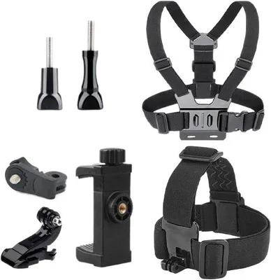 Productafbeelding van Borst Draagband - Camera Harnas - Outdoor Activiteiten - Verstelbare Pasvorm - 16 x 16 x 5 cm - Zwart