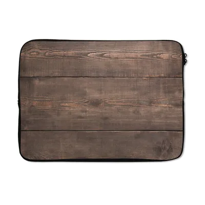 Produktbild von MuchoWow® Laptop Hülle 14 ZollNahaufnahme eines dunklen hölzernen Hintergrunds Laptoptasche - Laptoptasche - Stoßsicher - Schutzhaube