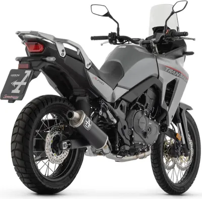 Zdjęcie produktu dla ARROW indy race ciemny aluminiowy tłumik wsuwany z zaślepką ze stali nierdzewnej do Honda Xl 750 transalp