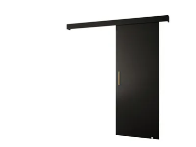 Obrázok produktu pre MOB, Posuvné dvere - 90 cm - Sharlene I (čierna matná + čierna matná + zlatá)