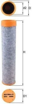 Produktbild von MAHLE LXS 7045 Sekundärluftfilter 130300190101 78796849