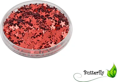 Produktbild von Sterne Glittersterne Glitzersterne Tischdeko Ø 6 mm rot gold silber
