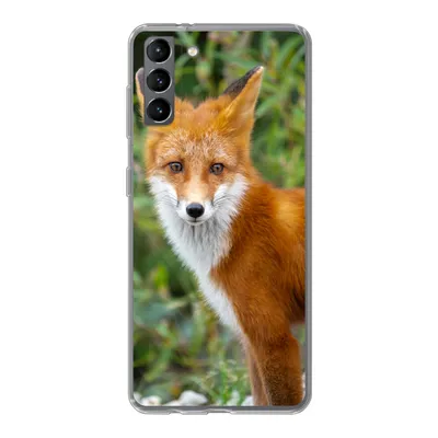 Produktbild von MuchoWow® Handyhülle Schutzhülle Hülle für Samsung Galaxy S21 Plus Fuchs - Orange - Wald Silikon Softcase Handy Hülle - Handy-Tasche