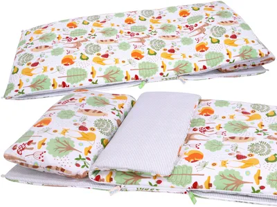Image de Sac de couchage pour bébé 120x60 hiver/été avec contrôle de température coton - forest glade