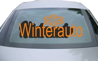 Produktbild von Indigos UG - Aufkleber Heckscheibe & Motorklappe DE7138 - orange - 600x225 mm - Winterauto - Auto Scheiben Fenster Heckklappe Tuning Racing JDM - Die cut