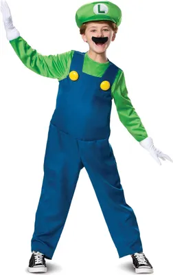 Immagine prodotto di Costume da gioco per bambini Luigi verde-blu - 140/152 (10-12 anni)