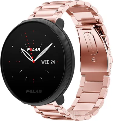 Produktbild von Strap-it Stahlarmband - Kompatibel mit Polar Ignite 2Armband Ersatzarmband Edelstahl Armband mit faltschließe Sportuhr zubehör für smartwatch 20mm Armband Rosa