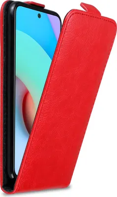 Obrázek produktu pro Cadorabo Case for Xiaomi RedMi 10 / RedMi NOTE 11 4G Protective Cover in Red Flip Case Pouzdro na mobilní telefon kryt