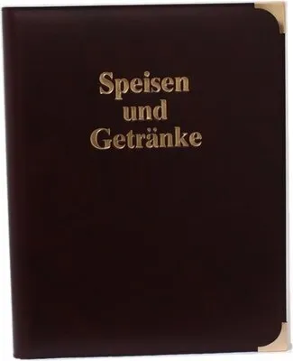 Produktbild von Speisekarte A4 Ringbuch weinrot Menümappe Restaurant Bar Menükarte Getränkekarte
